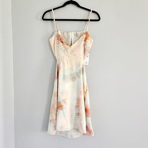 Guess Lace Tie Dye Open Back Dress S